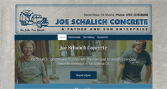 Desktop Screenshot of joeschalichconcrete.com