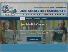Tablet Screenshot of joeschalichconcrete.com